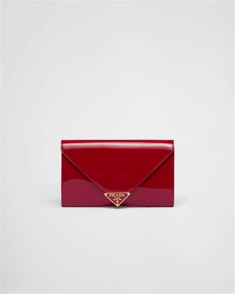 prada patent red bag